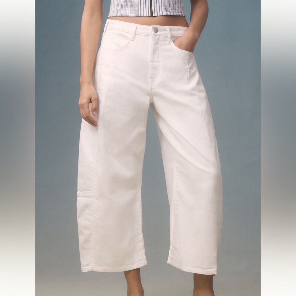 Anthropologie-Pilcro Heritage Curve Mid-Rise Barrel Jean